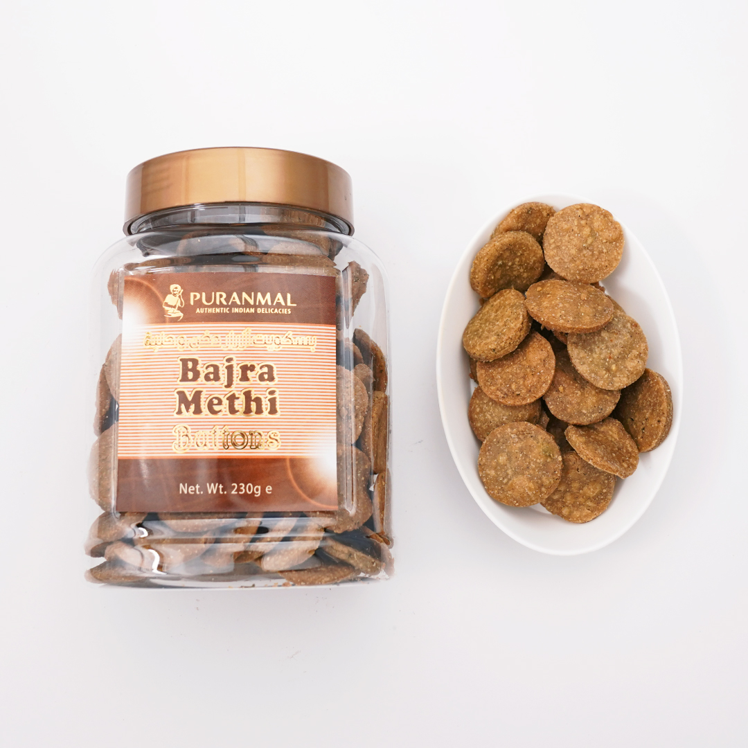 Bajra Methi Button